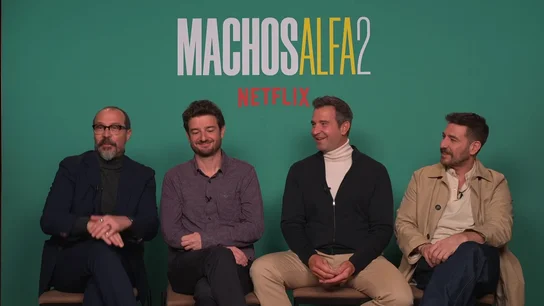 Fele Martínez, Gorka Otxoa, Fernando Gil y Raúl Tejón en la presentación de 'Machos Alfa' 2. Fele Martínez, Gorka Otxoa, Fernando Gil y Raúl Tejón en la presentación de 'Machos Alfa' 2.
