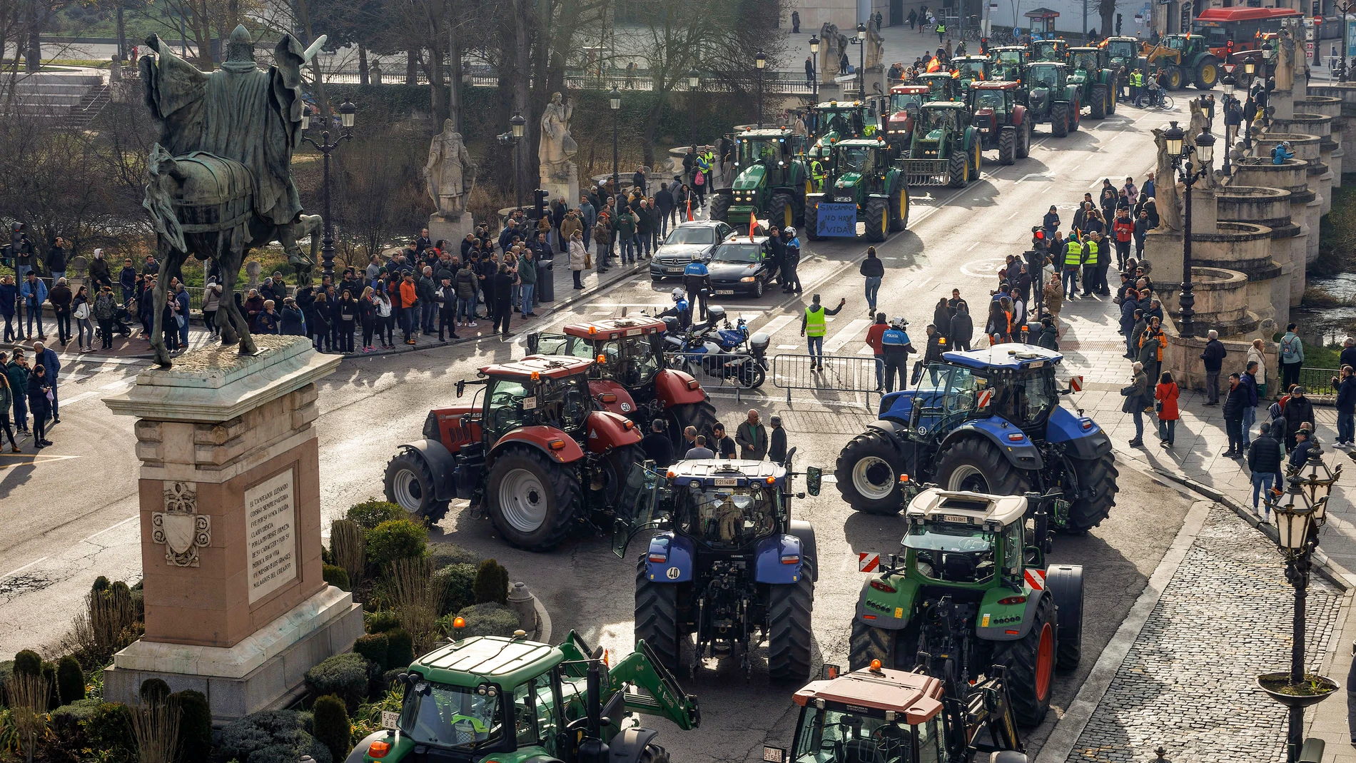  Movilización del sector agrario en Burgos para protestar por la situación del campo