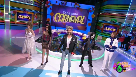 Ares Teixidó como Madonna o Valeria Ros a lo Amy Winehouse: los disfraces 'remember' de los zapeadores por carnaval Ares Teixidó como Madonna o Valeria Ros a lo Amy Winehouse: los disfraces 'remember' de los zapeadores por carnaval