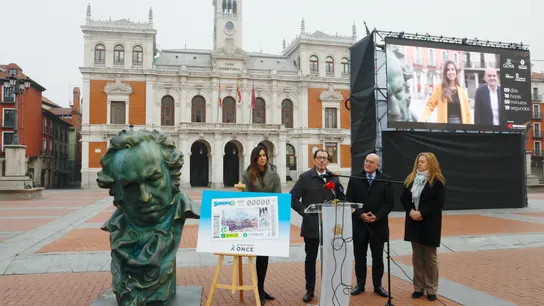La presentación del cupón del Sueldazo de la ONCE en homenaje a los Premios Goya 2024 La presentación del cupón del Sueldazo de la ONCE en homenaje a los Premios Goya 2024