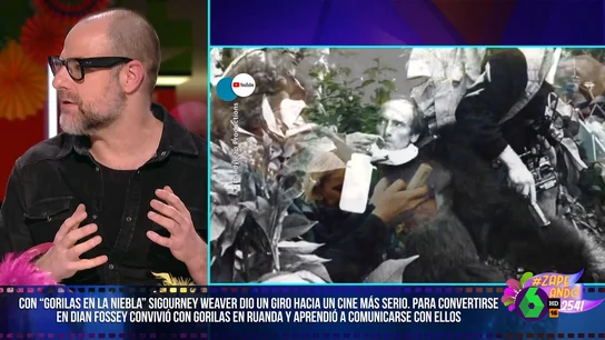 ¿Por qué grabaron con chimpancés pintados de negro en 'Gorilas en la niebla? Alberto Rey expone esta y otras curiosidades de la película ¿Por qué grabaron con chimpancés pintados de negro en 'Gorilas en la niebla? Alberto Rey expone esta y otras curiosidades de la película