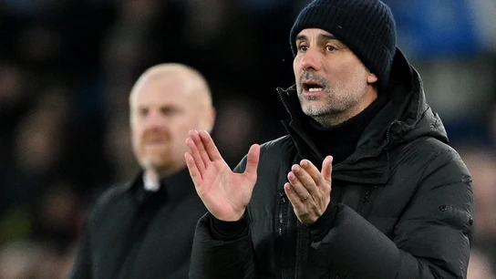 Guardiola, en un partido contra el Everton Guardiola, en un partido contra el Everton