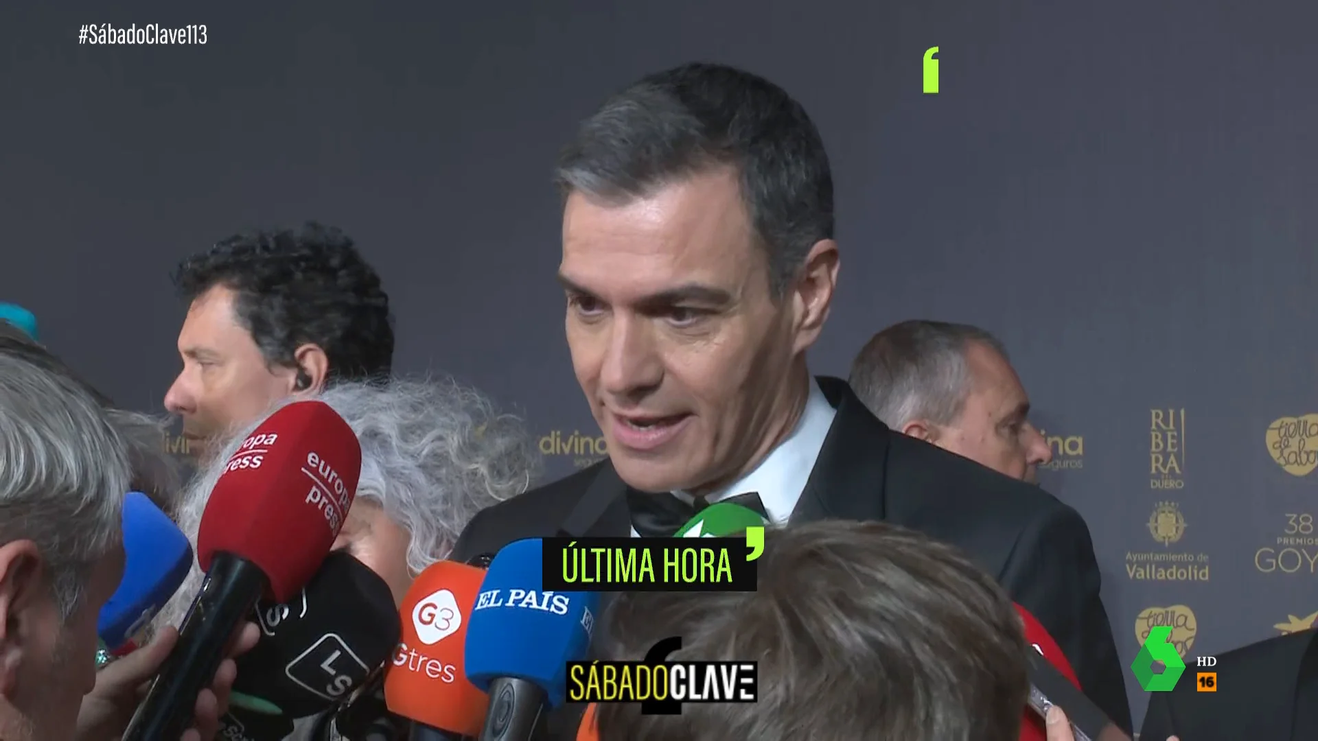 Pedro Sánchez, en los premios Goya 2024