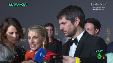 Yolanda Díaz condena la violencia en el cine (Premios Goya)