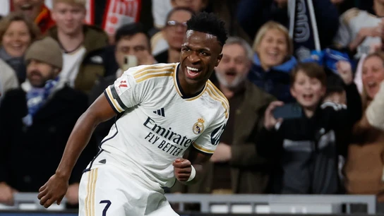Vinicius celebra un gol con el Real Madrid Vinicius celebra un gol con el Real Madrid