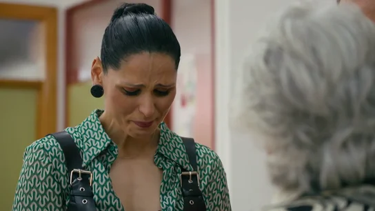 Rosa López visiblemente emocionada Rosa López visiblemente emocionada