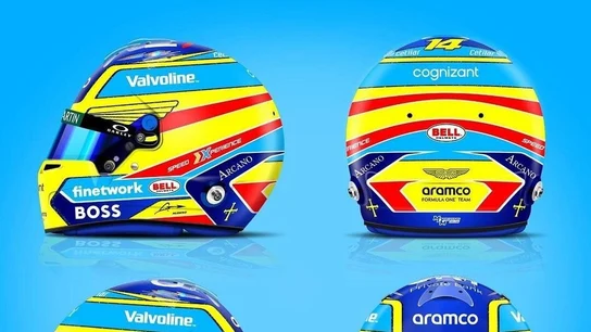 El casco de Fernando Alonso para 2024 El casco de Fernando Alonso para 2024