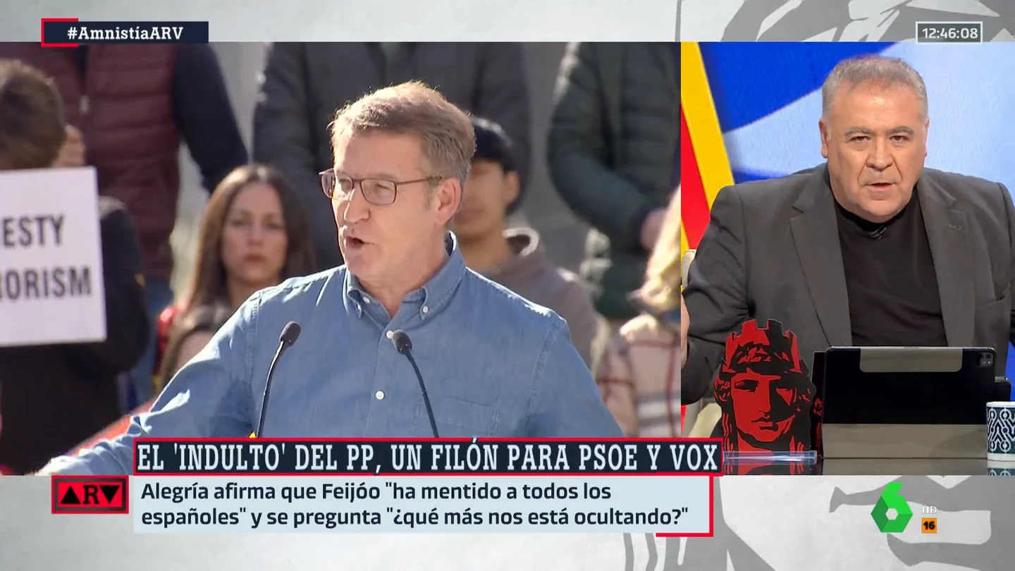 ARV_ "¿Me lo estás diciendo en serio?": el desconcierto de Ferreras al escuchar a Carlos E. Cue decir que Tellado niega que hubiera contactos entre Junts y PP ARV_ "¿Me lo estás diciendo en serio?": el desconcierto de Ferreras al escuchar a Carlos E. Cue decir que Tellado niega que hubiera contactos entre Junts y PP