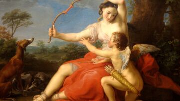 Pompeo Batoni, Diana and Cupid.