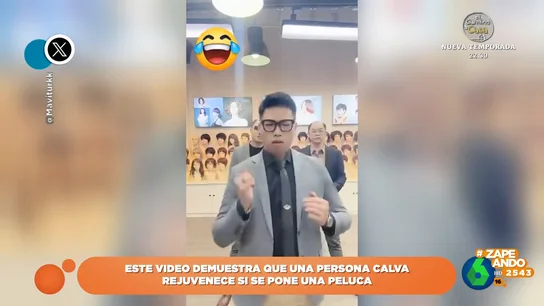 El impactante efecto rejuvenecedor de unos hombres al colocarse una peluca: "¡Qué barbaridad!" El impactante efecto rejuvenecedor de unos hombres al colocarse una peluca: "¡Qué barbaridad!"