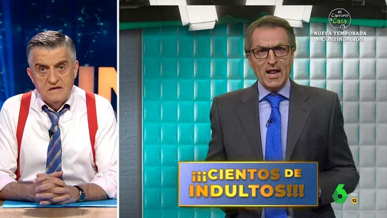 La teletienda de Feijóo en al que vende indultos para todos "Si llamas en los próximos 5 minutos, además de perdonar tus delitos, te llevas un Manneken Pis, porque traerse gente de Bruselas no está tan mal", comenta 'Feijóo' en esta divertida imitación de Raúl Pérez en El Intermedio.