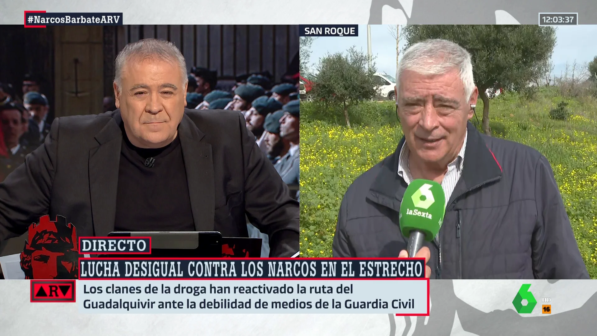 El reconocimiento de Francisco Mena a Ferreras en directo: "Hiciste un reportaje extraordinario"