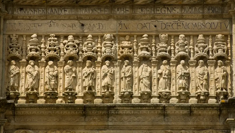 Fachada del Hospital de los Reyes Católicos. Santiago de Compostela