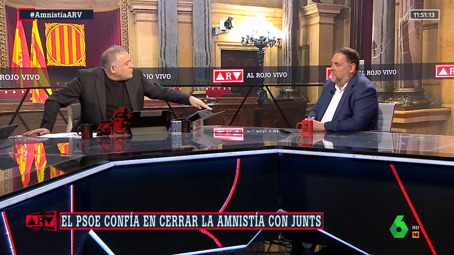 Oriol Junqueras, en ARV