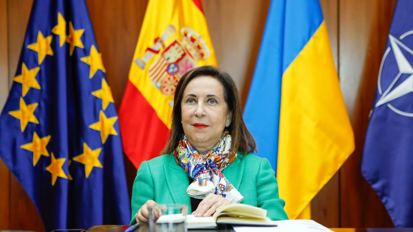 La ministra de Defensa, Margarita Robles, participa en una reunión del Grupo de Contacto para la Defensa de Ucrania. La ministra de Defensa, Margarita Robles, participa en una reunión del Grupo de Contacto para la Defensa de Ucrania.