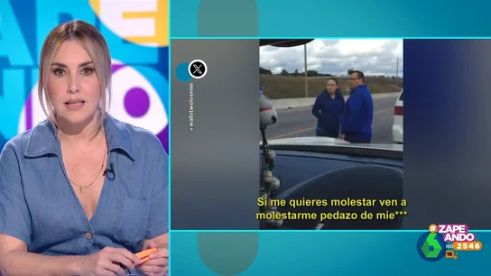 Berta Collado opina de esta tensa pelea entre dos conductores Berta Collado opina de esta tensa pelea entre dos conductores
