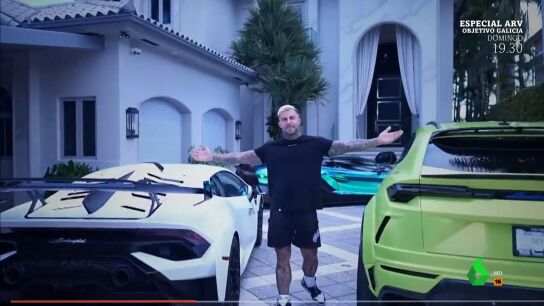 Coches deportivos, viviendas de lujo y mucho dinero: as&iacute; pregona Llados su "&eacute;xito" en las redes sociales