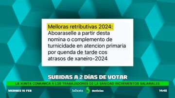 La Xunta comunica a los sanitarios una subida salarial a dos días de las elecciones gallegas