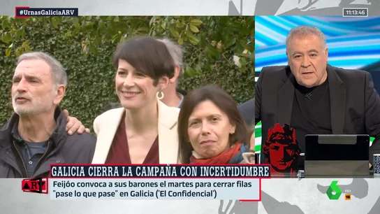 La respuesta de Ferreras a Alfonso Rueda por no querer entrar en Al Rojo Vivo: "Dice que no puede, que no tiene tiempo ni para tres preguntitas" La respuesta de Ferreras a Alfonso Rueda por no querer entrar en Al Rojo Vivo: "Dice que no puede, que no tiene tiempo ni para tres preguntitas"