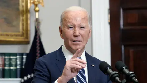 El presidente estadounidense, Joe Biden, este viernes.