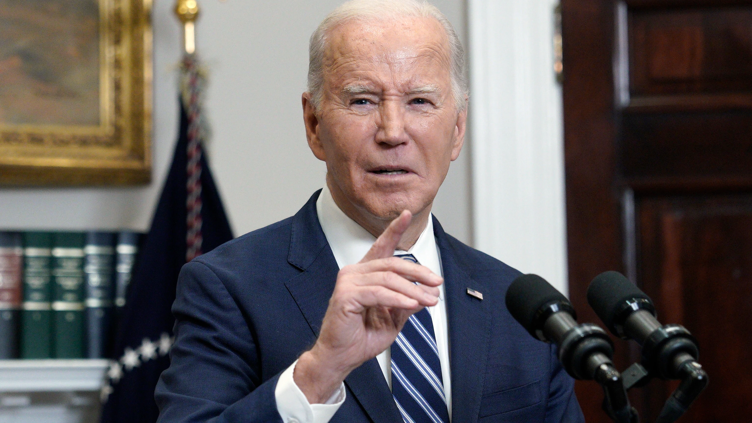 El presidente estadounidense, Joe Biden, este viernes.