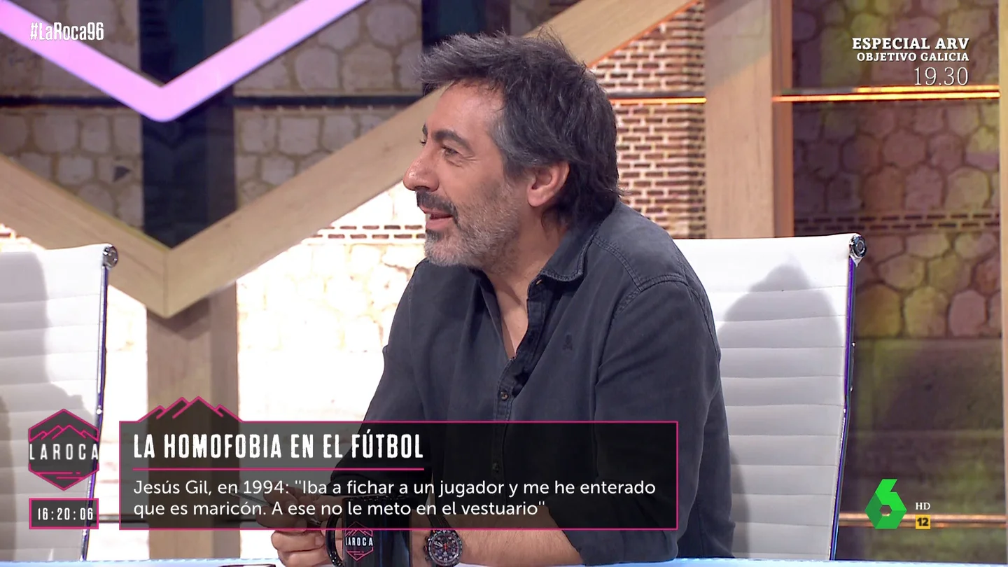 LA ROCA- La reflexión de Juan del Val tras escuchar los comentarios homófobos de Jesús Gil: "El problema es que no nos parecía raro" LA ROCA- La reflexión de Juan del Val tras escuchar los comentarios homófobos de Jesús Gil: "El problema es que no nos parecía raro"