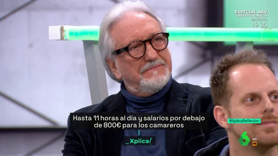 Un camarero jubilado pide que se acabe la precariedad en hostelería Un camarero jubilado pide que se acabe la precariedad en hostelería