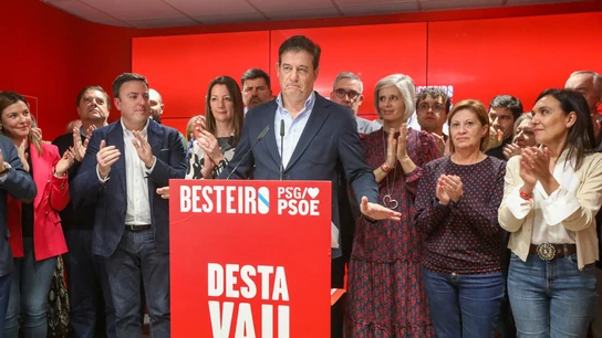 Besteiro la noche electoral del 18F Besteiro la noche electoral del 18F