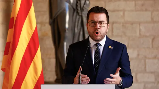 El presidente de la Generalitat de Cataluña, Pere Aragonès El presidente de la Generalitat de Cataluña, Pere Aragonès