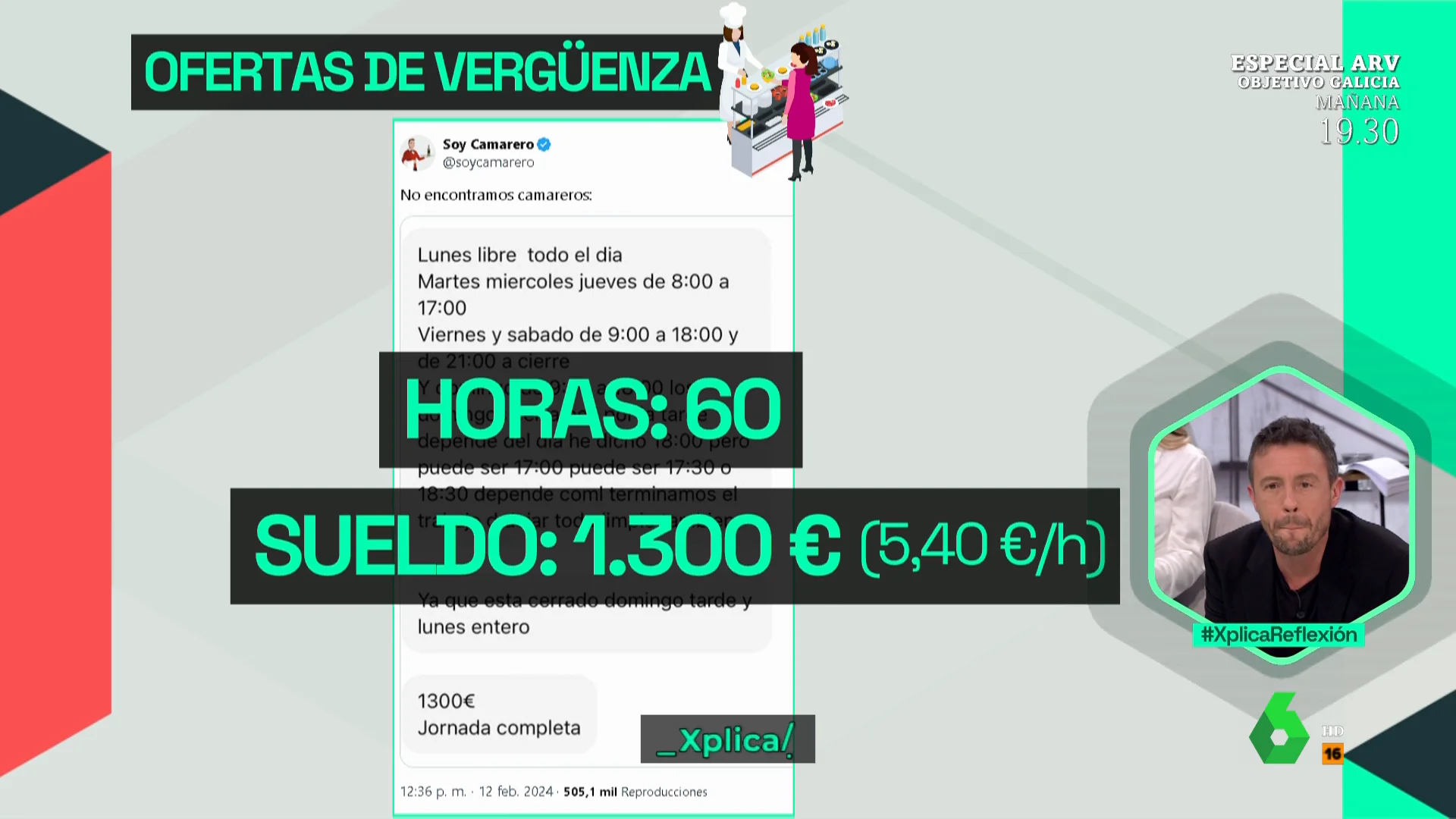 Lobato repasa ofertas de trabajo de vergüenza