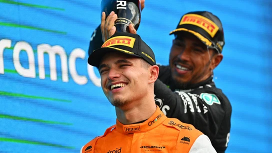 Lando Norris y Lewis Hamilton Lando Norris y Lewis Hamilton