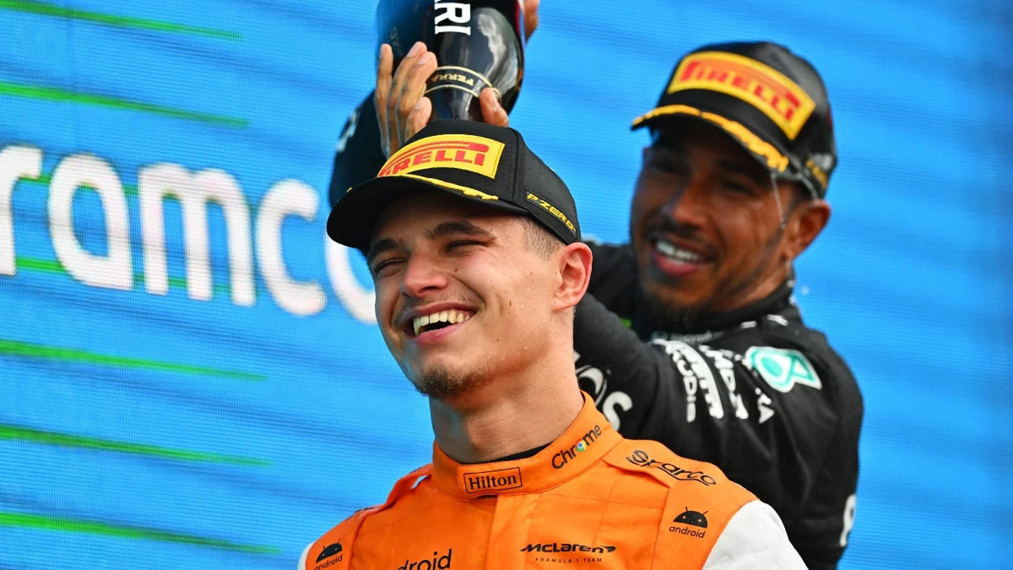 Lando Norris y Lewis Hamilton Lando Norris y Lewis Hamilton