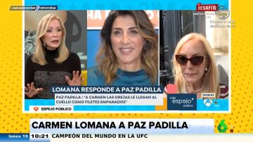 Carmen Lomana responde al 'dardo' de Paz Padilla: "Ya quisiera ella tener mi físico para un domingo por la mañana"