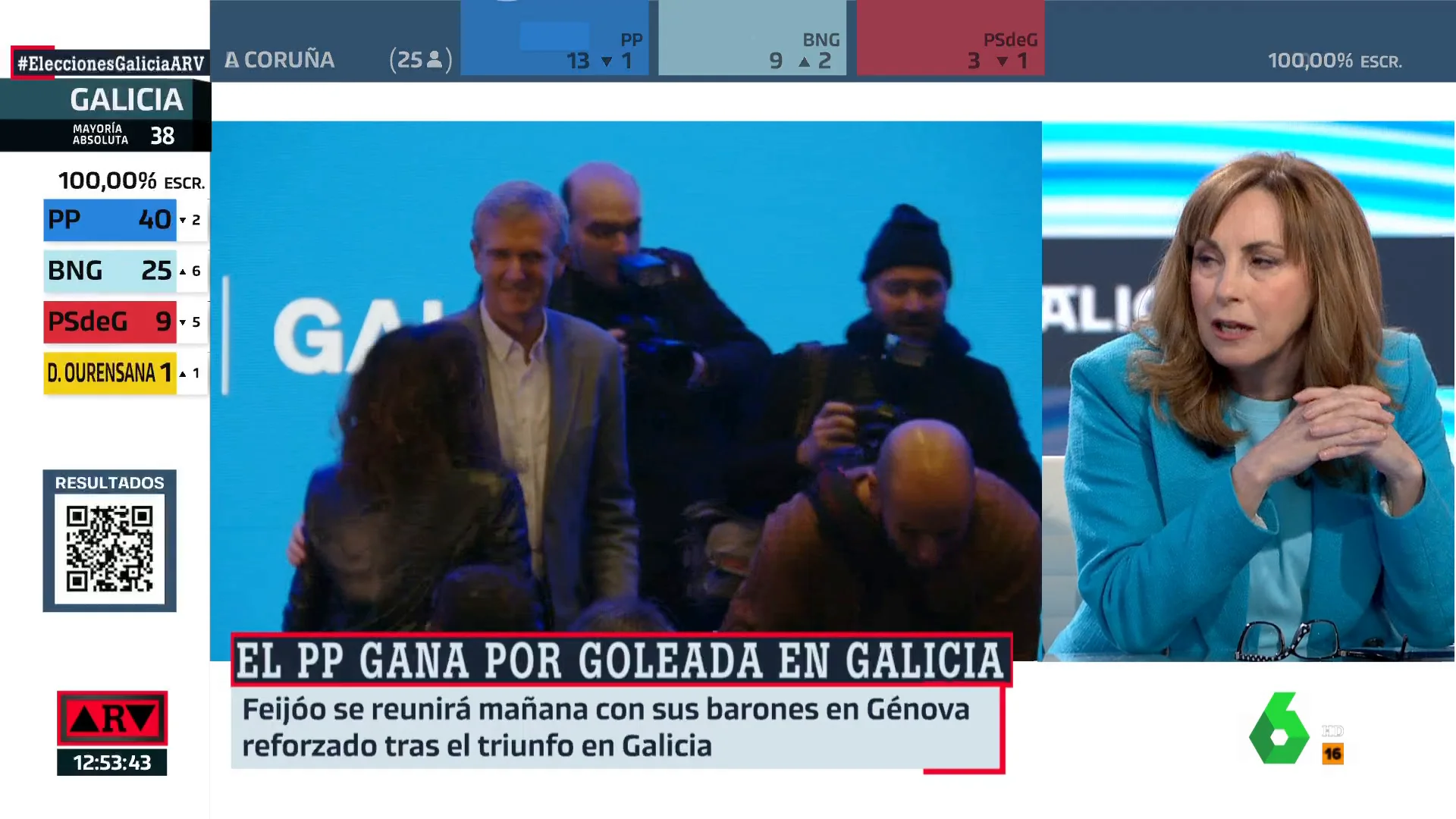 ARV- Angélica Rubio, sobre Podemos y Sumar: "Lo histórico sería que hubieran entrado"