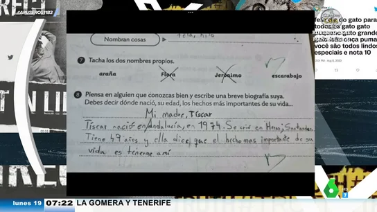 La emocionante descripción de una niña sobre su madre en un trabajo del cole: "Dice que lo más importante su vida es tenerme a mí" La emocionante descripción de una niña sobre su madre en un trabajo del cole: "Dice que lo más importante su vida es tenerme a mí"