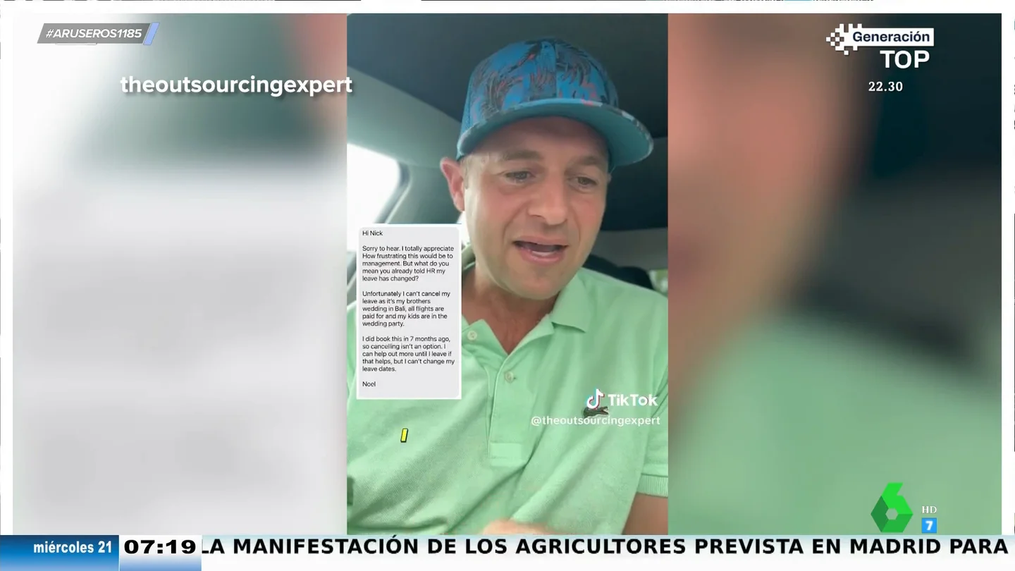 Así reacciona este trabajador cuando su jefe le impide ir a la boda de su hermano cancelando sus vacaciones Así reacciona este trabajador cuando su jefe le impide ir a la boda de su hermano cancelando sus vacaciones