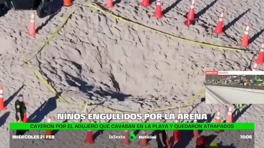 Muere en agujero en la playa Muere en agujero en la playa