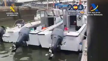 Intervenidos 2.800 kilogramos de hachís en dos embarcaciones de recreo en la costa de Huelva