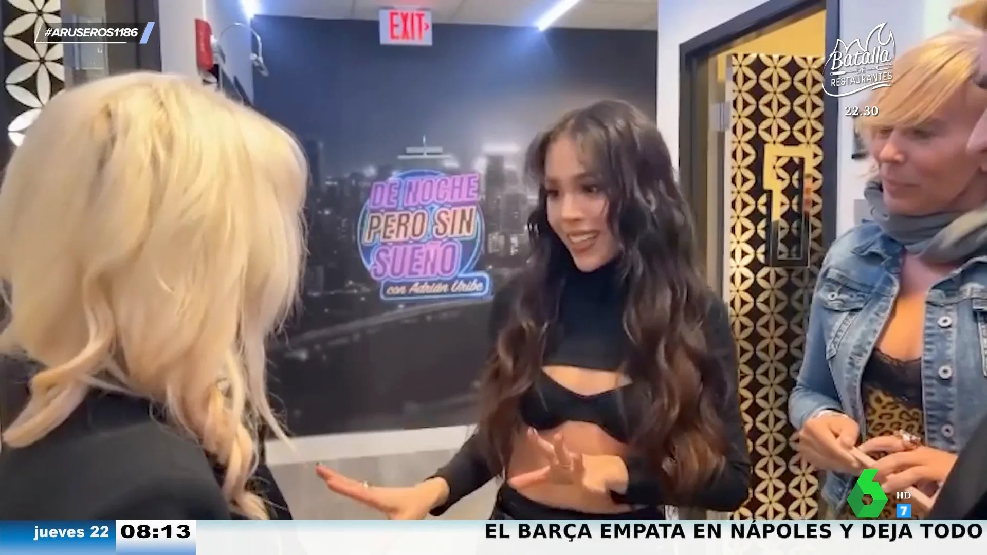 La sorprendente reacción de Danna Paola al encontrarse a Nebulossa, cantante de 'Zorra'