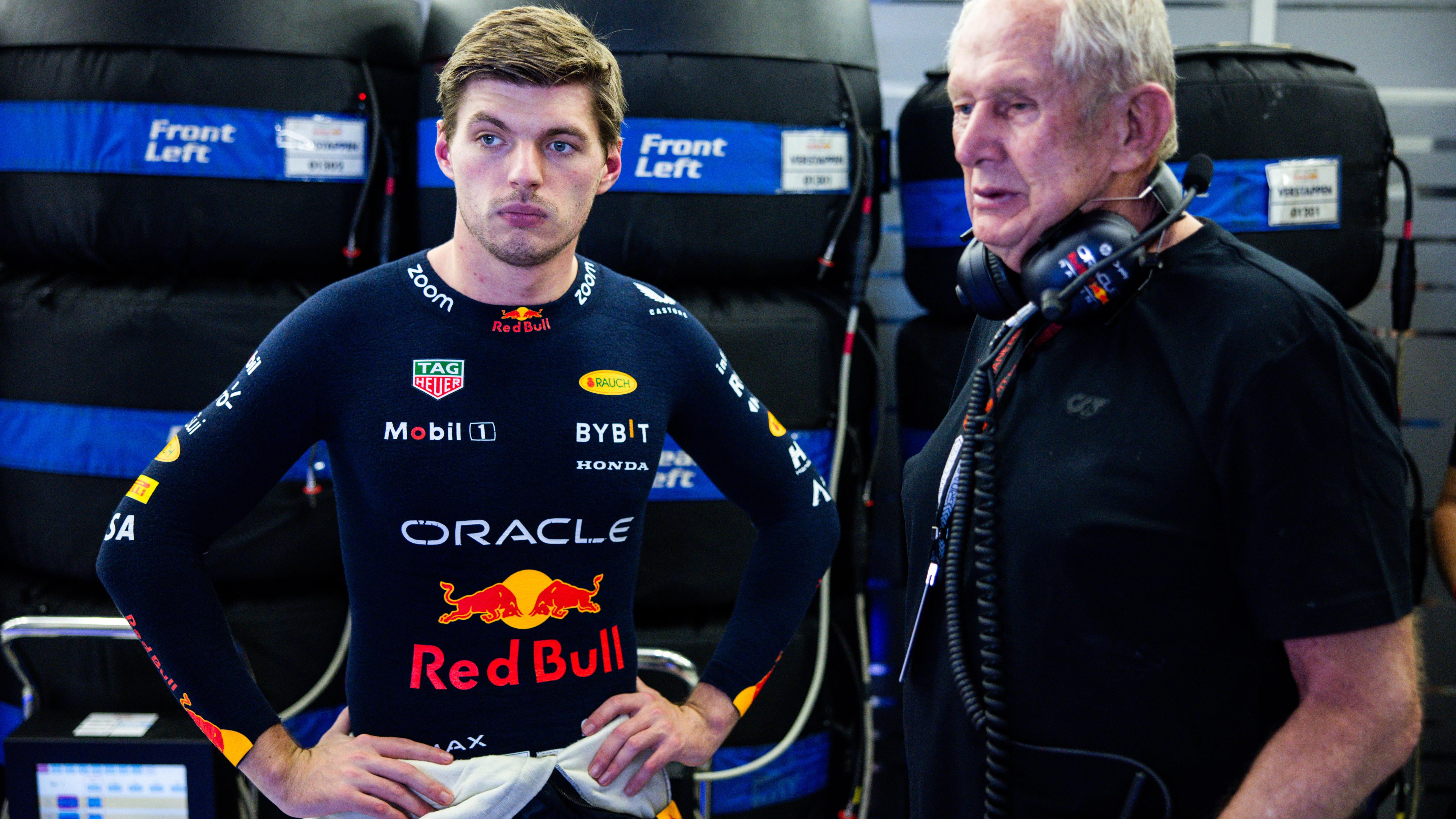 Max Verstappen y Helmut Marko