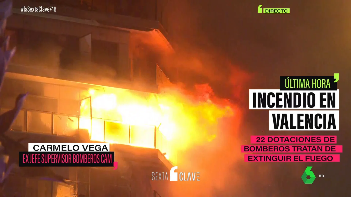 "Una labor precisa y preciosa": el análisis de un bombero del rescate de dos vecinos atrapados en el incendio de Valencia "Una labor precisa y preciosa": el análisis de un bombero del rescate de dos vecinos atrapados en el incendio de Valencia
