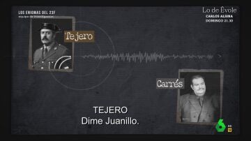 Equipo de Investigación muestra las llamadas entre Tejero y su amigo íntimo Carrés el 23F