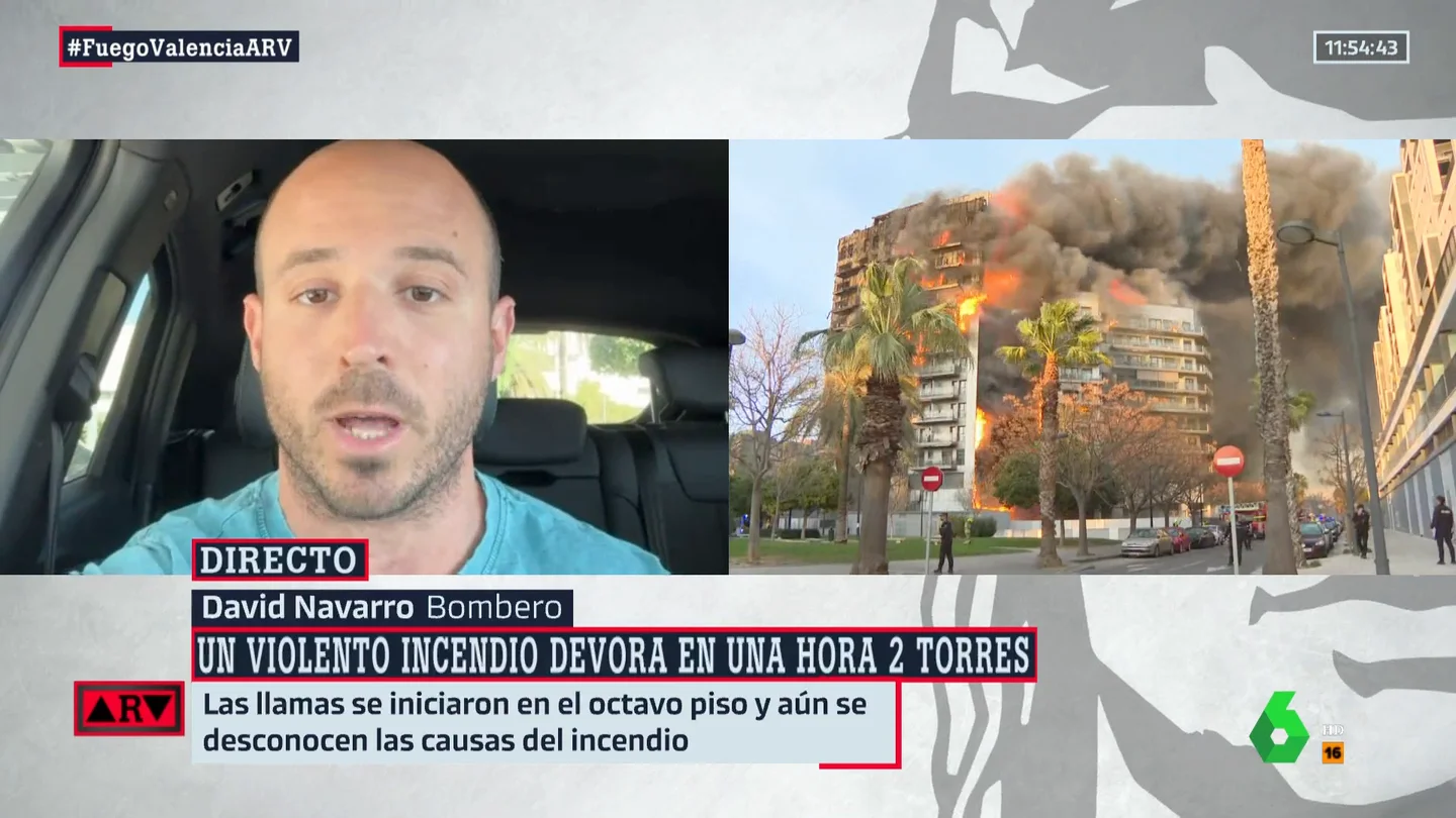 Un bombero explica las "condiciones que se tienen que dar" para que un incendio se propague tan rápido como el de Valencia Un bombero explica las "condiciones que se tienen que dar" para que un incendio se propague tan rápido como el de Valencia