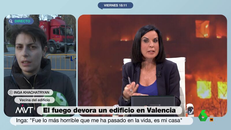 Beatriz de Vicente advierte a los afectados por el incendio de Valencia