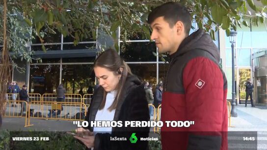 Afectados por el incendio de Valencia