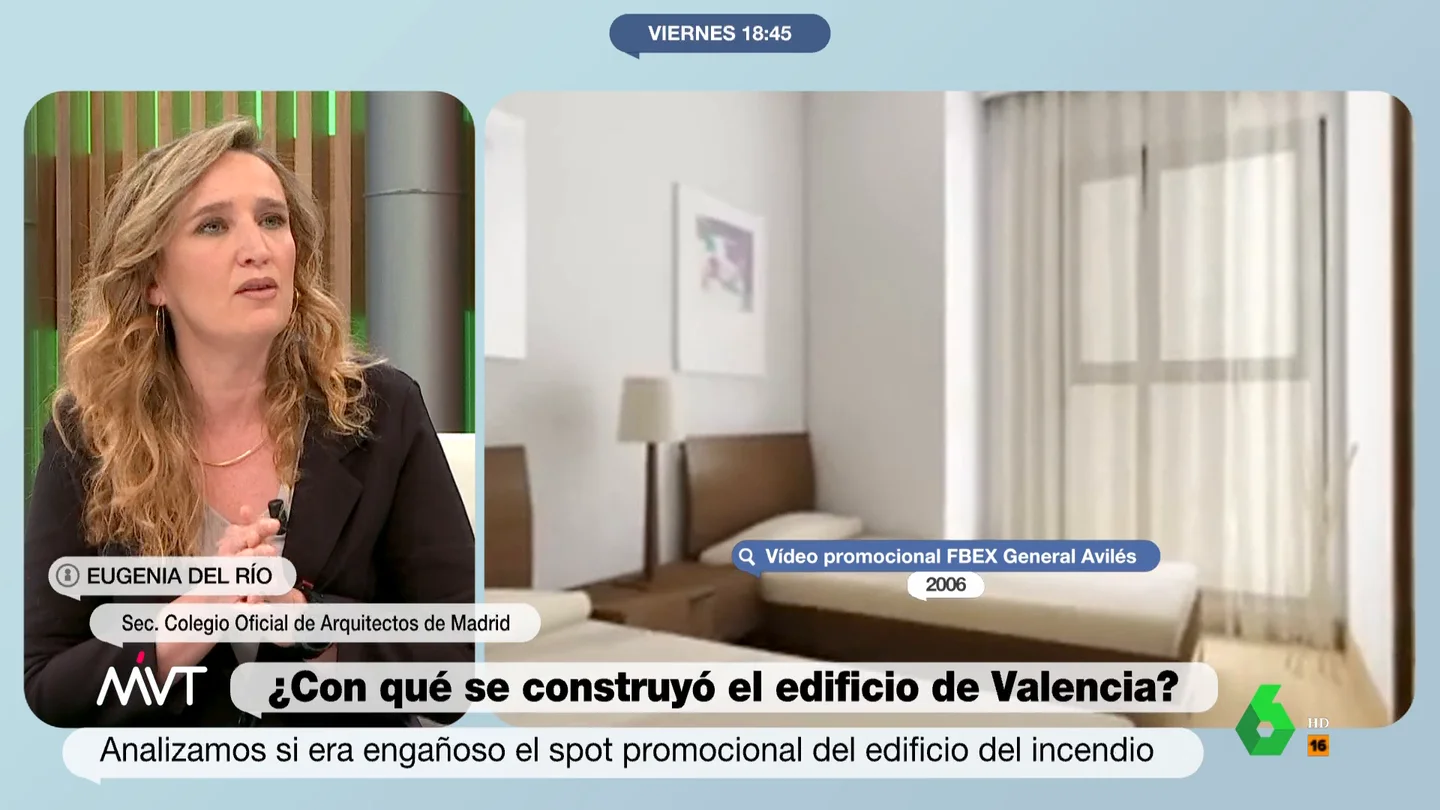 La fachada del edificio incendiado en Valencia no contenía poliuretano, sino lana de roca La fachada del edificio incendiado en Valencia no contenía poliuretano, sino lana de roca
