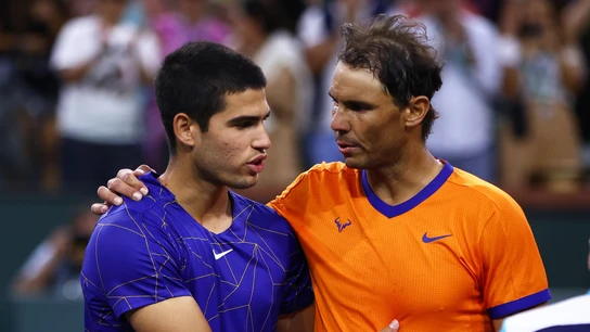 Carlos Alcaraz y Rafa Nadal Carlos Alcaraz y Rafa Nadal