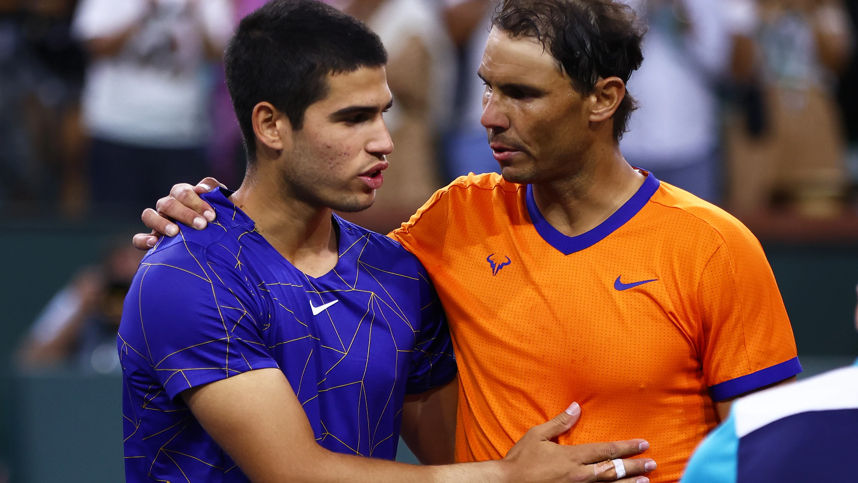 Carlos Alcaraz y Rafa Nadal