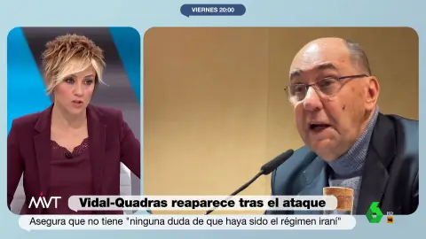 Cristina Pardo rechaza que el ataque a Vidal-Quadras lo hicieran los rusos