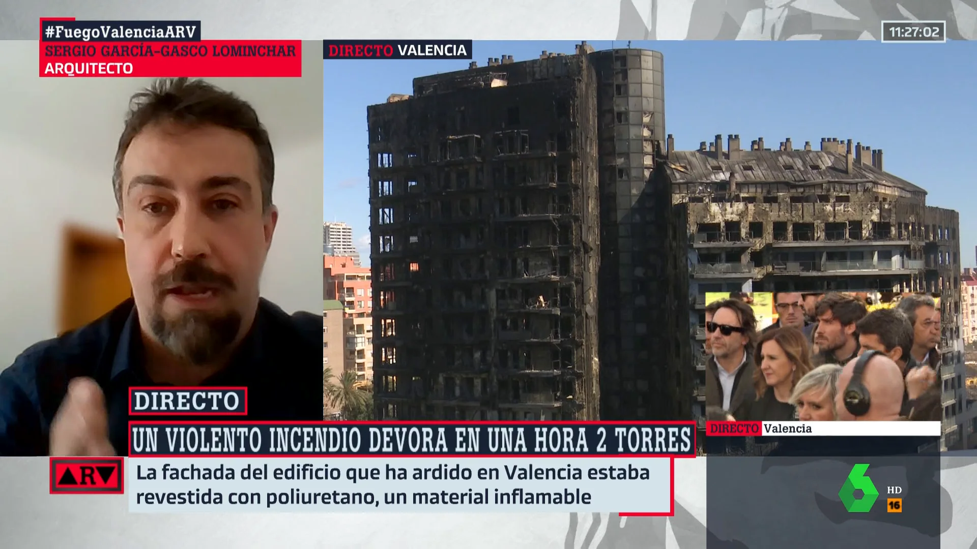 Un arquitecto explica que el poliuretano es un "material muy frecuente en los edificios" pero ha de tener unas "precauciones especiales"